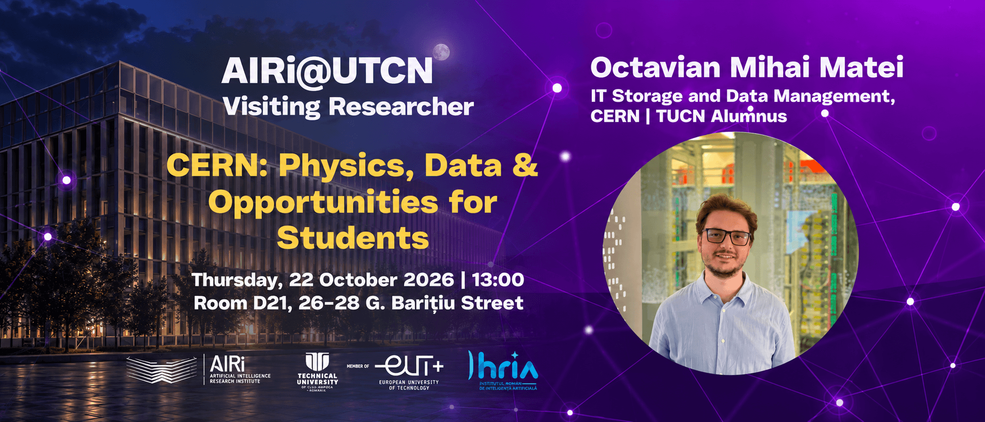 AIRi Invited Lecture | CERN: Physics, Data and Opportunities for Students