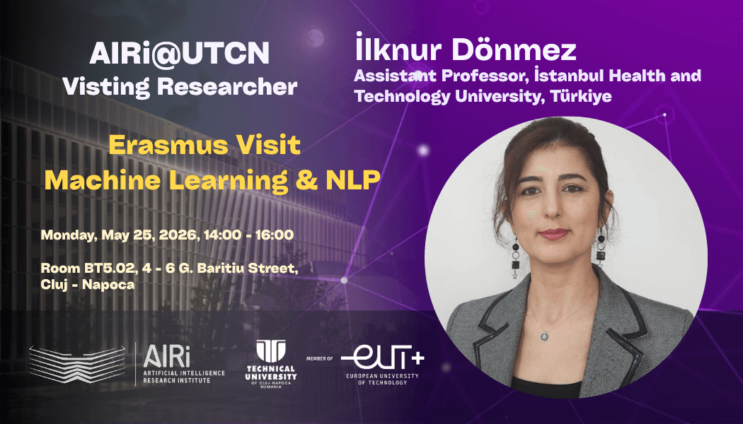 AIRi@UTCN welcomes Dr. İlknur Dönmez in Erasmus exchange