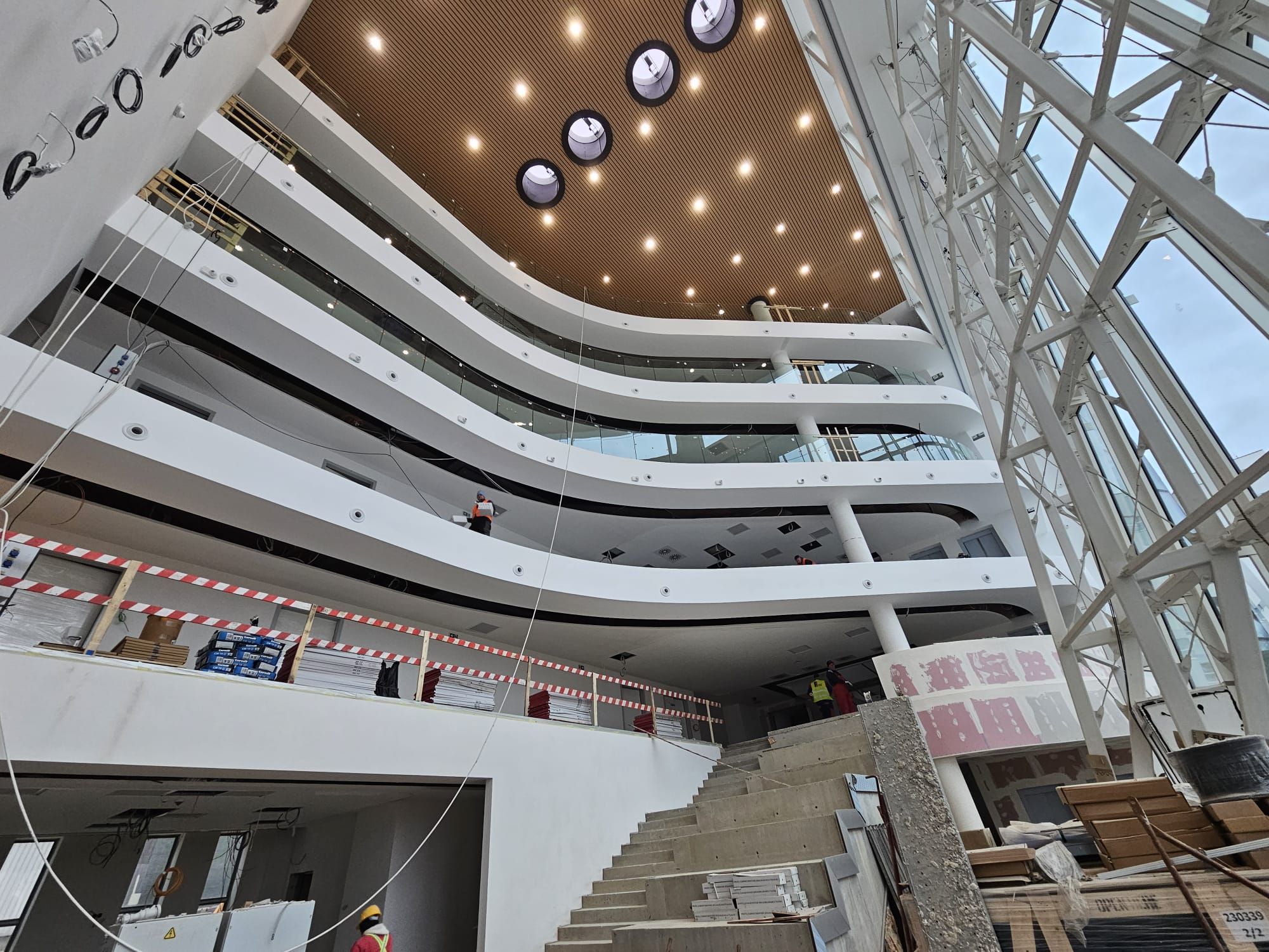 One month before building completion